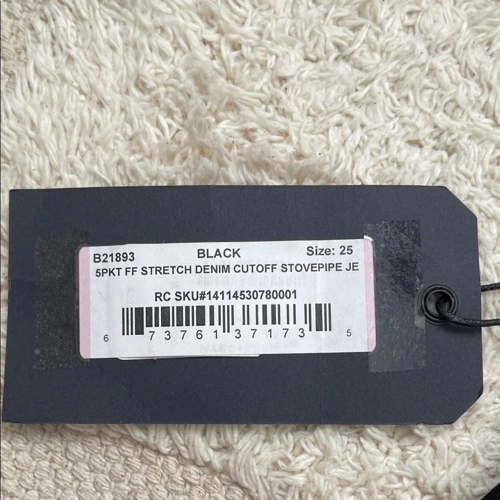 rag & bone Black Stovepipe Jeans - Picture 6 of 8